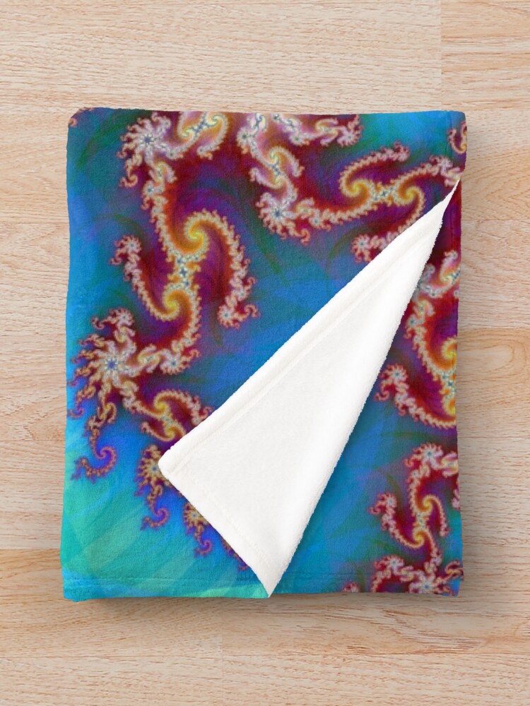 Alternate view of Mandelbrot Fractal Throw Blanket