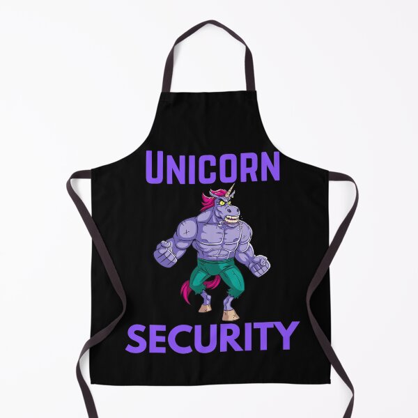 Item preview, Unicorn security cartoon designed and sold by OneTimeEngineer.