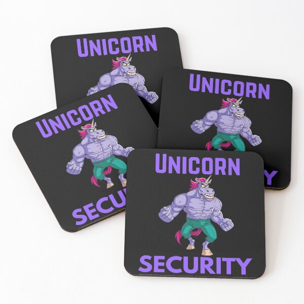 Item preview, Unicorn security cartoon designed and sold by OneTimeEngineer.