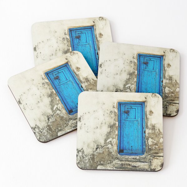 Item preview, Blue door on Mykonos designed and sold by ARTmanhART.