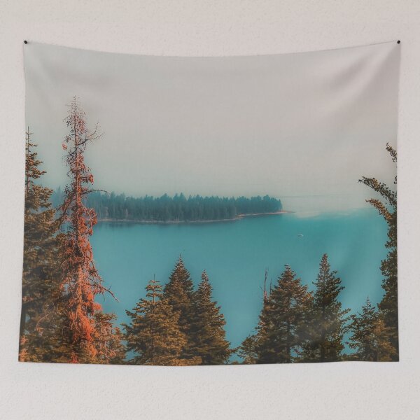 Item preview, pine tree and lake at Emerald Bay Lake Tahoe California USA designed and sold by Mrvell.