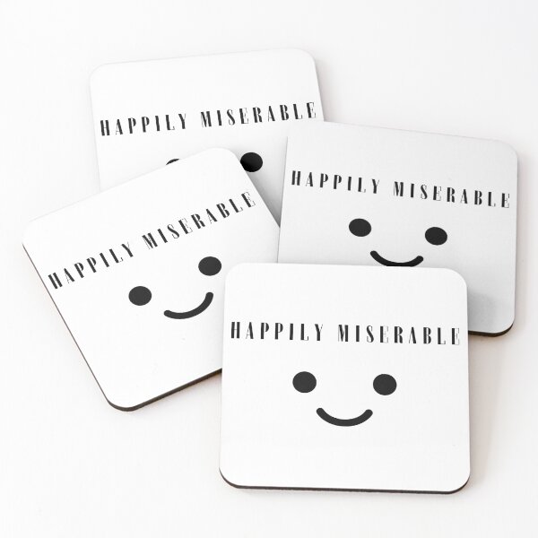 Item preview, Happily Miserable designed and sold by AutumnVibeShop.