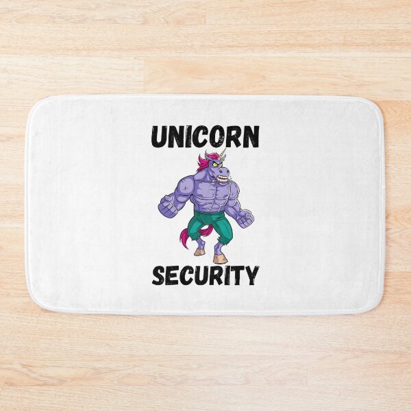 Item preview, Unicorn security cartoon designed and sold by OneTimeEngineer.