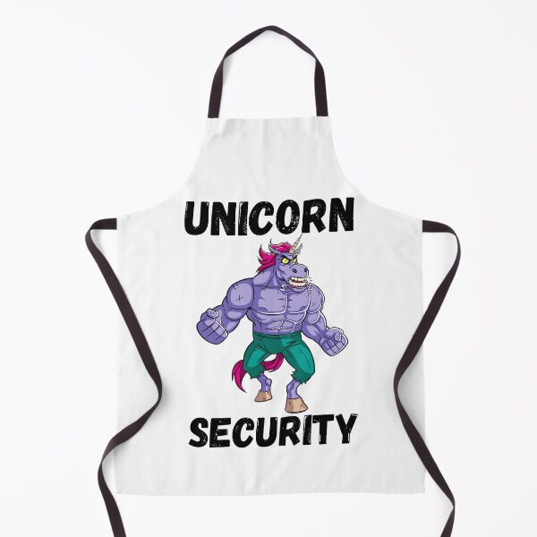 Item preview, Unicorn security cartoon designed and sold by OneTimeEngineer.