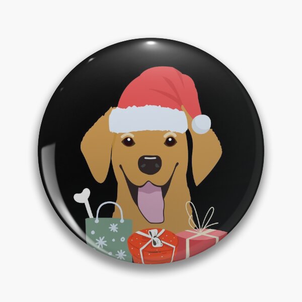Item preview, Cute Dog Shirt Santa Hat Presents Image Funny Christmas Gift designed and sold by DamnCoolStuff.