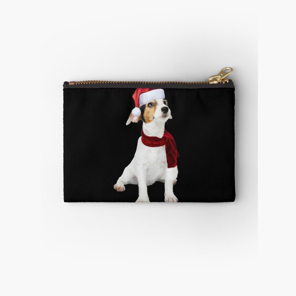 Item preview, Cute Jack Russell Shirt Santa Hat Scarf Funny Christmas Gift designed and sold by DamnCoolStuff.