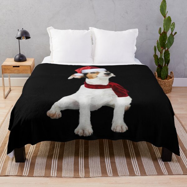Item preview, Cute Jack Russell Shirt Santa Hat Scarf Funny Christmas Gift designed and sold by DamnCoolStuff.