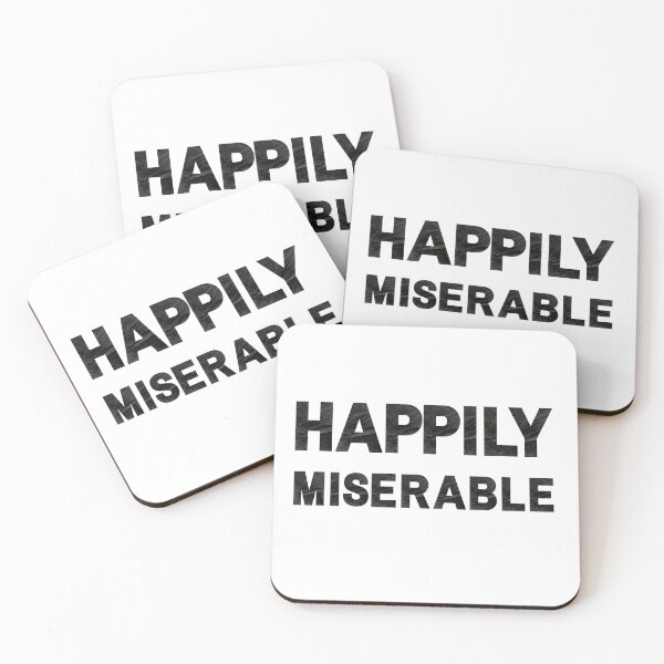 Item preview, Happily Miserable designed and sold by AutumnVibeShop.