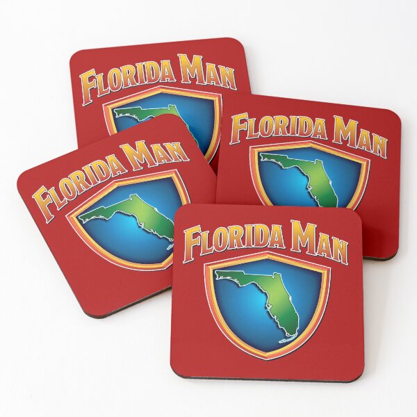 Item preview, Florida Man Superhero Shield with Florida Map designed and sold by Reconocer.
