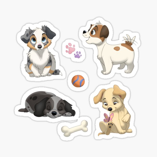 Cute Puppy pack Sticker