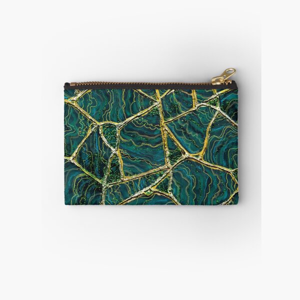 Item preview, Malachite Gemstone Art / Healing Stone Painting / Green Malachite / Gold Vein / Kintsugi designed and sold by artenvironments.