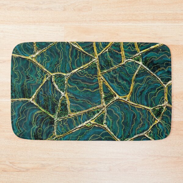 Item preview, Malachite Gemstone Art / Healing Stone Painting / Green Malachite / Gold Vein / Kintsugi designed and sold by artenvironments.
