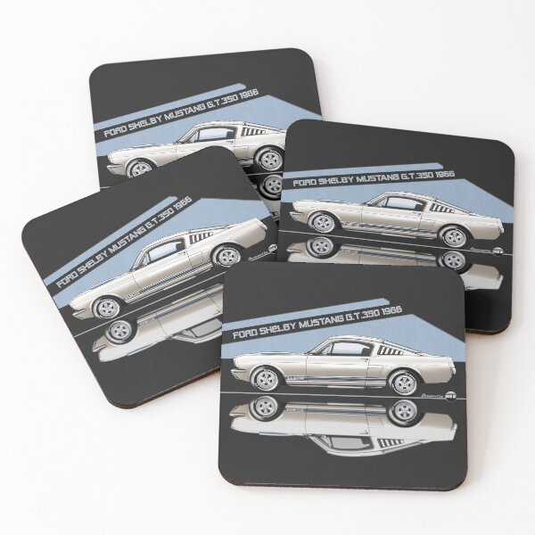 Item preview, Ford Shelby Mustang GT350 Wimbledon White / Blue Le Mans Stripes designed and sold by Azaziel.