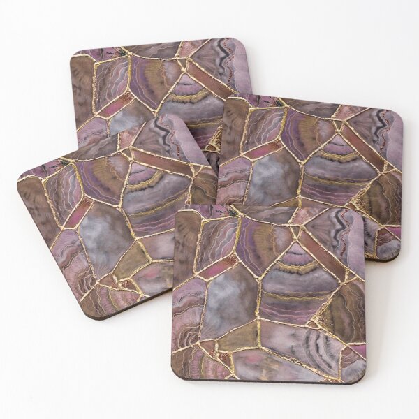 Item preview, ROSE GOLD Quartz /  Rose Gold Geode / Pattern / Glamour Gold / Nature Art / Agate/ Kintsugi designed and sold by artenvironments.