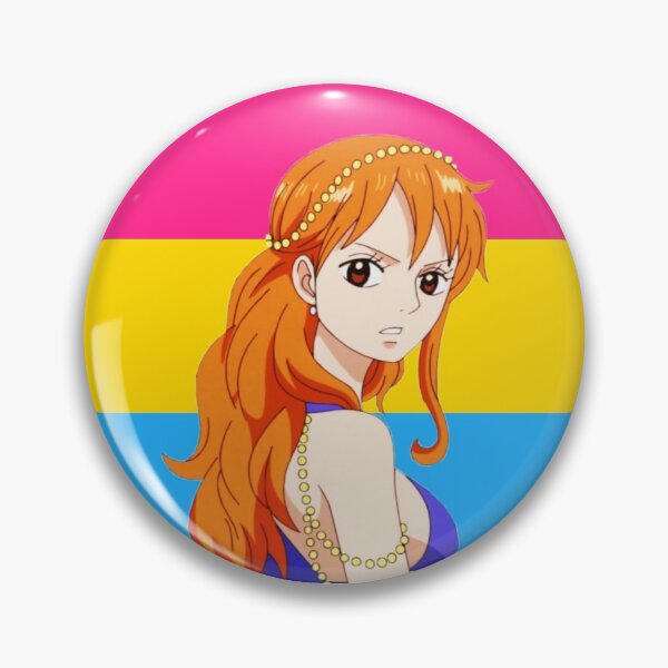 Item preview, Nami Pansexual pin  designed and sold by Cosplayshin.