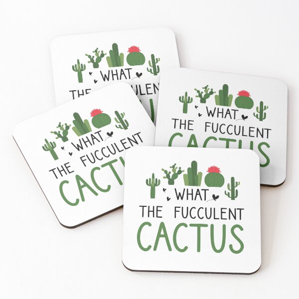 Item preview, WHAT THE FUCCULENT CACTUS: Funny plants/ green style/ cactus power designed and sold by Houssemanthony.