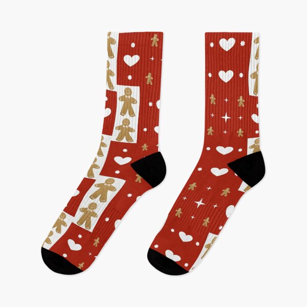Item preview, Cheerful Christmas Pattern with Gingerbread Men designed and sold by ALEX PHOTO DREAMS.