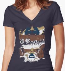 Attack on Waltz - Shingeki no Waltz (Final Fantasy IX) Women's Fitted V-Neck T-Shirt