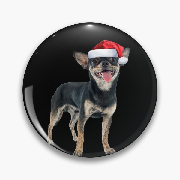 Item preview, Chihuahua Dog Shirt Santa Hat Image Funny Christmas Gift designed and sold by DamnCoolStuff.