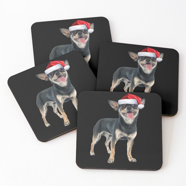 Item preview, Chihuahua Dog Shirt Santa Hat Image Funny Christmas Gift designed and sold by DamnCoolStuff.