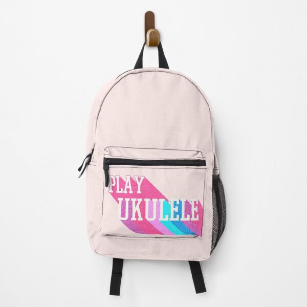 Item preview, Play ukulele! | Cute pink retro rainbow designed and sold by DeliriousSteve.