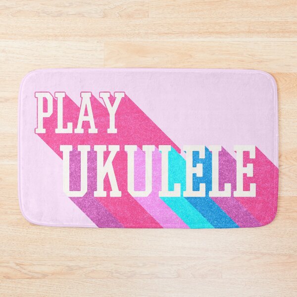 Item preview, Play ukulele! | Cute pink retro rainbow designed and sold by DeliriousSteve.
