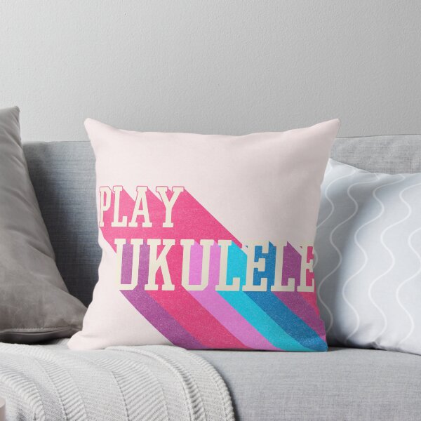 Item preview, Play ukulele! | Cute pink retro rainbow designed and sold by DeliriousSteve.