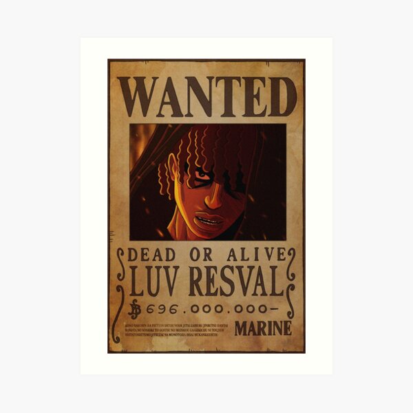 Luv Resval Wanted Impression artistique