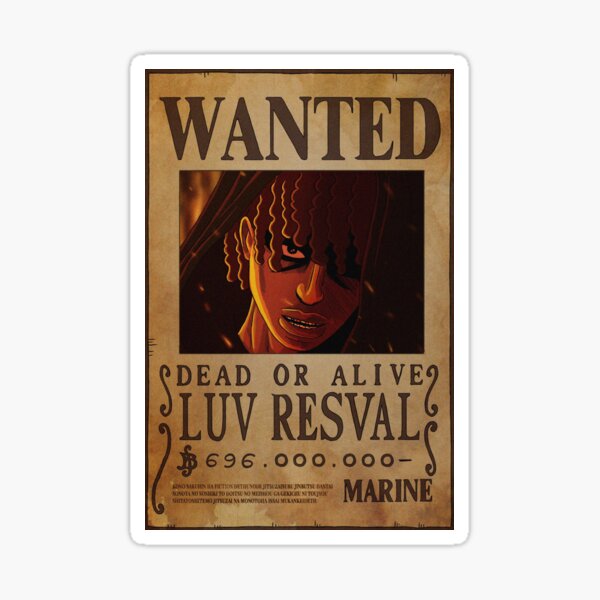 Luv Resval Wanted Sticker