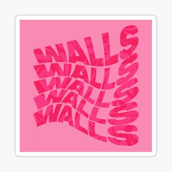 "walls logo" Sticker for Sale by emmanora Redbubble