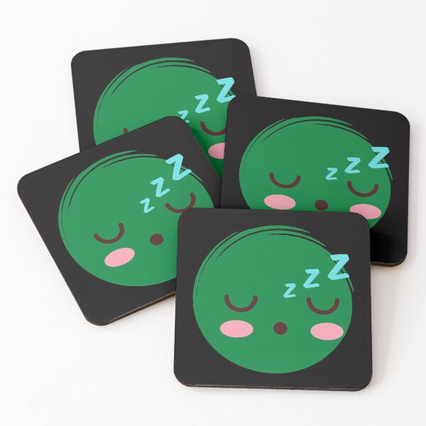 Item preview, Sleeping face - Green 1 designed and sold by Viola-Design.