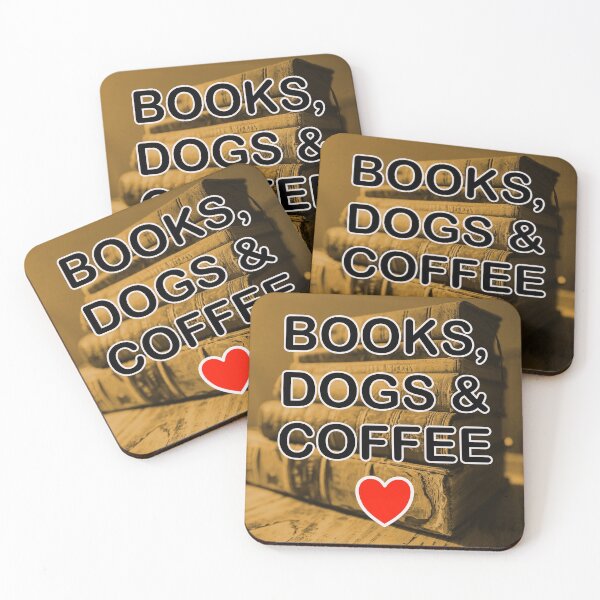 Item preview, BOOKS, DOGS, & COFFEE Graphic Photo Art designed and sold by EdwardMonet.