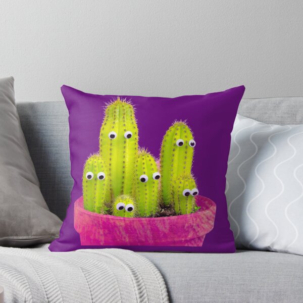 Item preview, Cactus family in a plantpot with eyes designed and sold by GaryDobson.