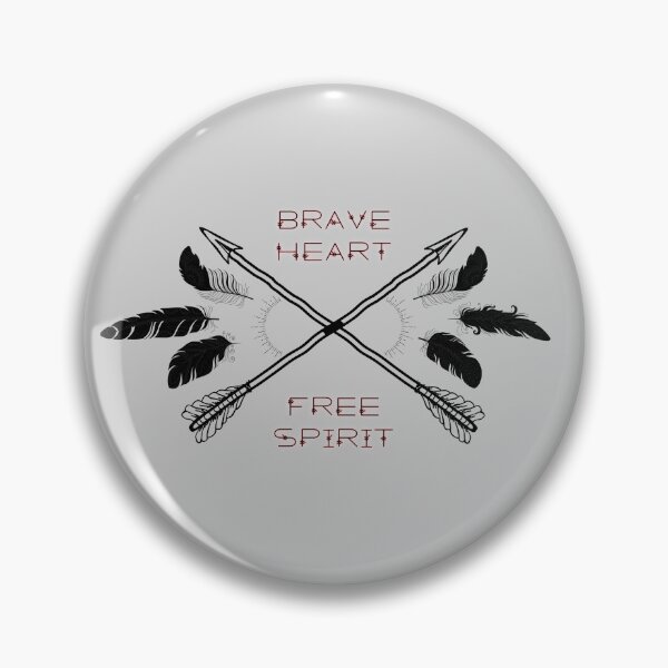 Item preview, Brave heart, free spirit designed and sold by Mindful-Designs.