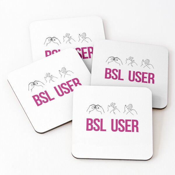 Item preview, BSL, British Sign Language user logo designed and sold by sugarrosekitch.