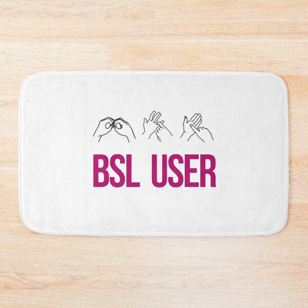 Item preview, BSL, British Sign Language user logo designed and sold by sugarrosekitch.