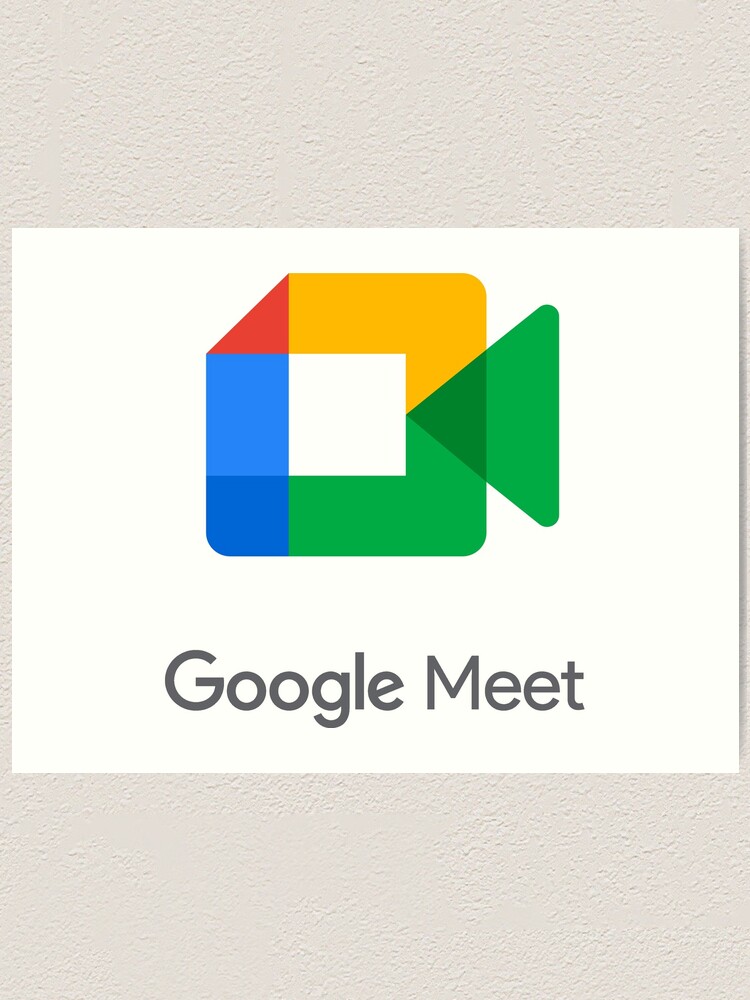 "Google Meet (New Logo 2020)" Art Print by Licensed ...