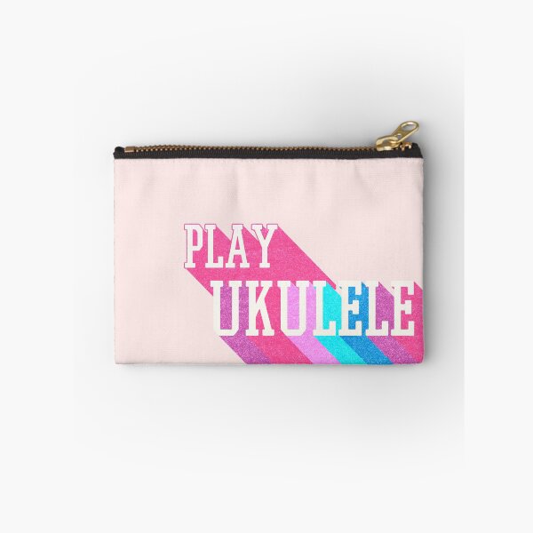Item preview, Play ukulele! | Cute pink retro rainbow designed and sold by DeliriousSteve.