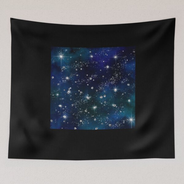 Item preview, blue galaxy nebula asteroids designed and sold by Ibu83.