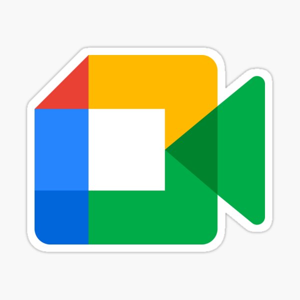 "Google Meet Sticker (New Logo 2020)" Sticker for Sale by Licensed Redbubble