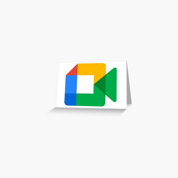Google Meet New Logo Greeting Card By Licensed Redbubble