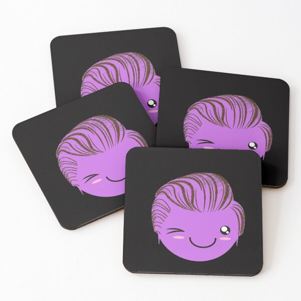 Item preview, Cute face with hair - Purple 1 designed and sold by Viola-Design.