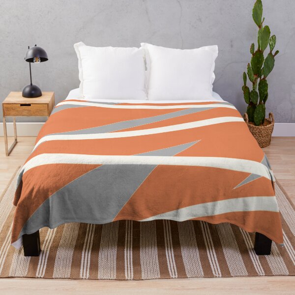 Item preview, Orange Silver Geometric Art designed and sold by LotusCreations.