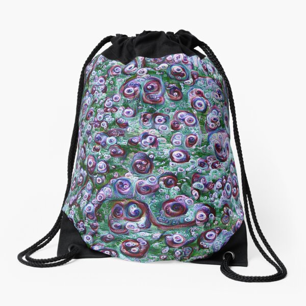 #DeepDream Ice 5x5K v1452178372 Drawstring Bag