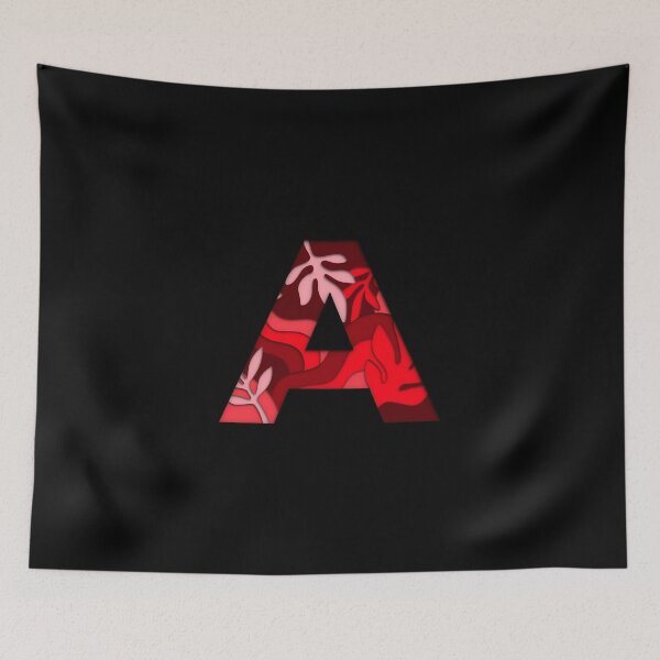 Item preview, The letter - A - Alphabet Series in Red Pattern designed and sold by SimplePickUps.