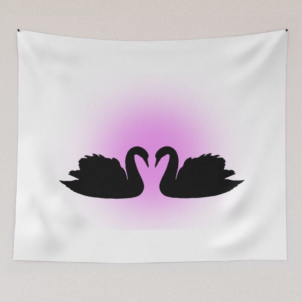 Item preview, Swans in love PINK designed and sold by MarketVisionAV.