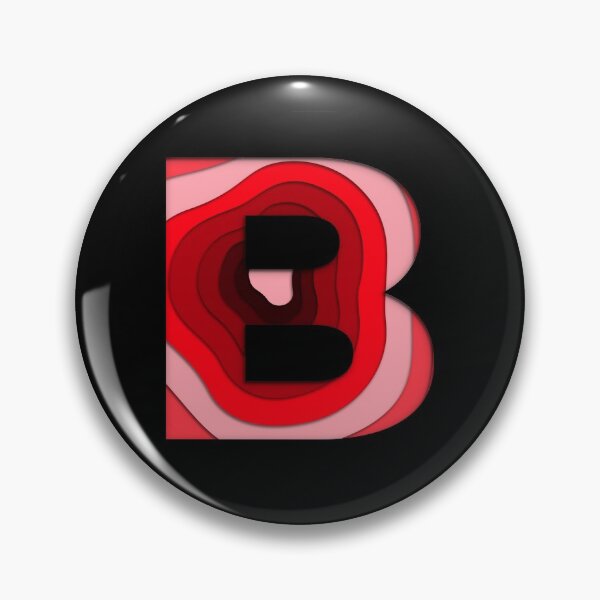 Item preview, The letter - B - Alphabet Series in Red Pattern designed and sold by SimplePickUps.