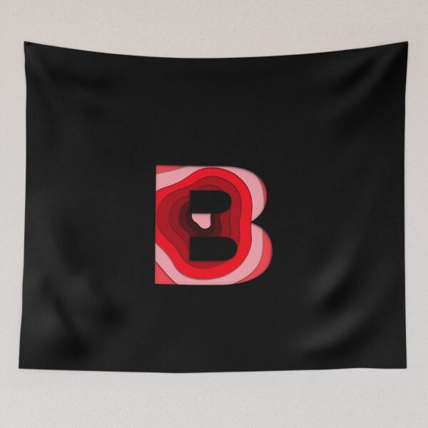Item preview, The letter - B - Alphabet Series in Red Pattern designed and sold by SimplePickUps.