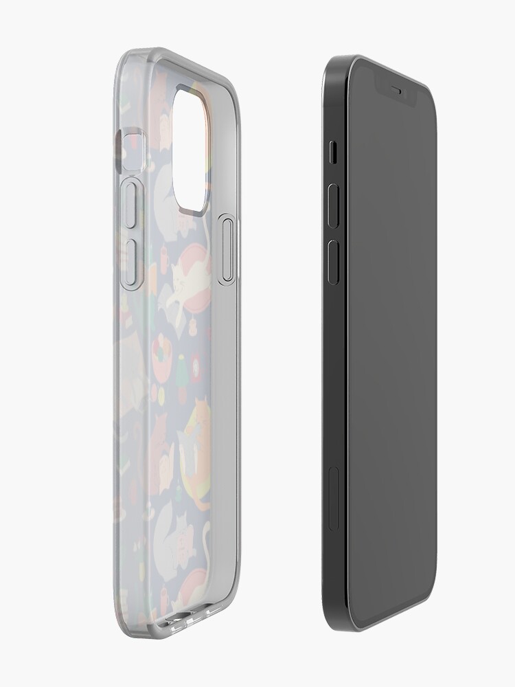 Alternate view of Cosy cats reading - cute cat pattern by Cecca Designs iPhone Case & Cover