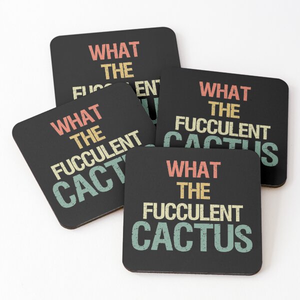Item preview, WHAT THE FUCCULENT CACTUS: Funny plants/ green style/ vintage color designed and sold by Houssemanthony.